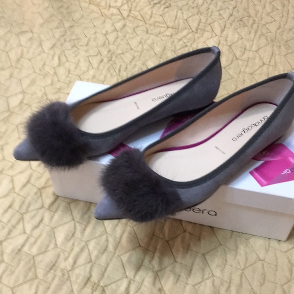 Anna Baiguera Shoes - Suede ballerina flat shoes